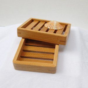 2 Handmade Bamboo Soap Dish/Unique Soap Dish